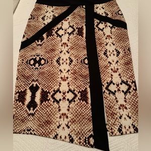 Women’s long skirt snake print